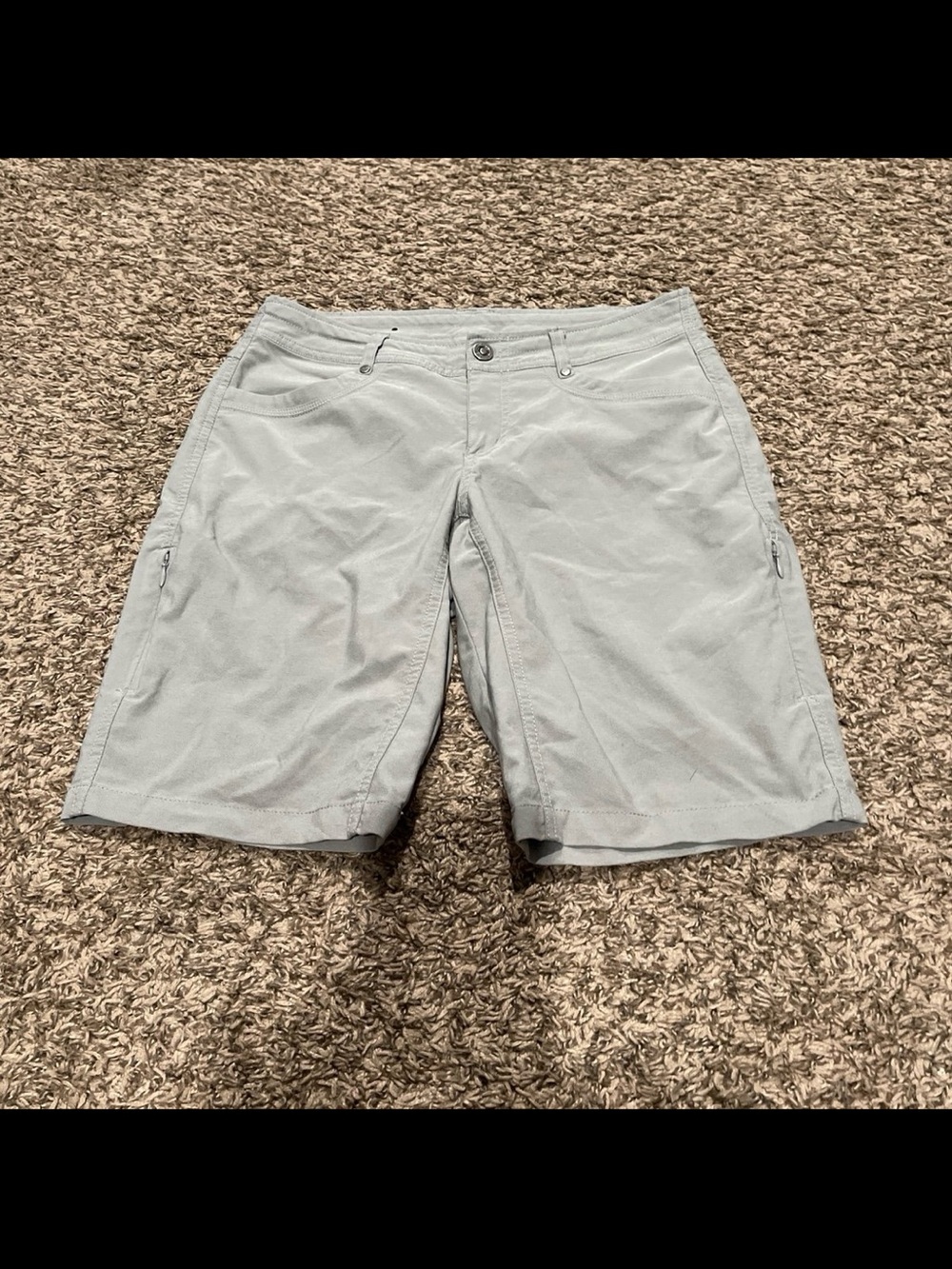 kuhl gray walking short swim size 6